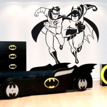Autocollants en vinyle juvénile ou des enfants batman et robin