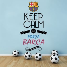 Vinyle club de football barcelona bouclier