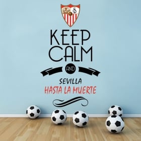 Vinyle et autocollants football keep calm and força barça