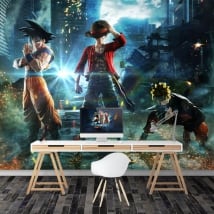 Papiers peints goku naruto et luffy jump force