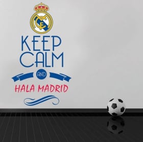 Vinyle de football keep calm and hala madrid
