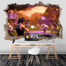 Vinyle adhésif de fortnite 3d