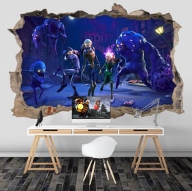 Vinyle adh&eacute;sif de fortnite 3d