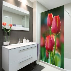 Vinyle pour les &eacute;crans fleurs de tulipes