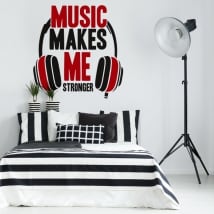 Autocollants et vinyles décoratifs phrases de musique