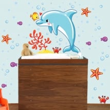 Vinyle pour enfants de bébé monde marin