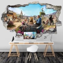 Autocollants décoratifs 3d jeu vidéo far cry new dawn
