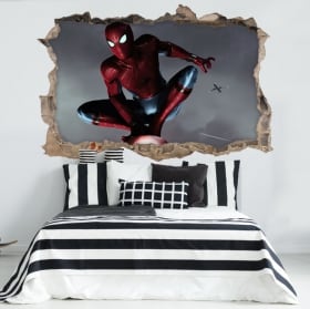 Vinyle et autocollants 3d spider-man un nouvel univers