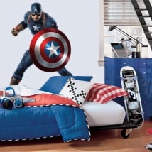 Vinyle décoratif marvel capitaine amérique