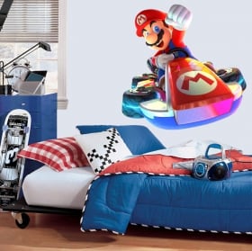 Vinyle décoratif jeu mario kart