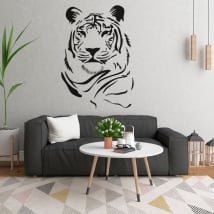 Vinyle et autocollants silhouette de tigre