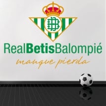 Vinyle et des autocollants de football real betis balompié