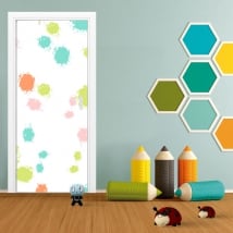 Vinyls pour les portes éclaboussures colorées