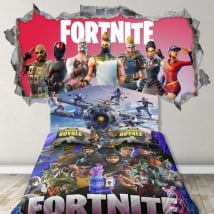 Autocollants 3d jeu vidéo fortnite