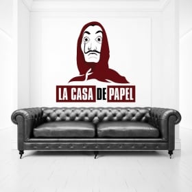 Vinyls mur la maison de papier