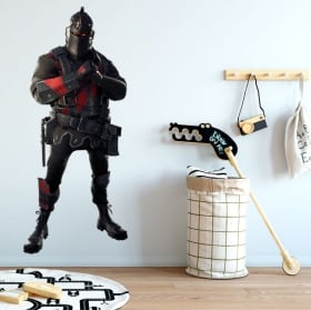 Autocollants en vinyle de fortnite chevalier noir