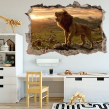Vinyle décoratif et stickers 3d le roi lion
