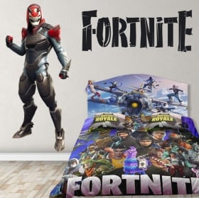 Autocollants en vinyle jeu vid&eacute;o fortnite vendetta skin