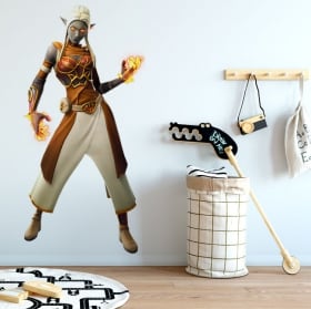 Autocollants en vinyle de fortnite chevalier noir