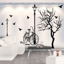 Vinyle décoratif l'automne à vélo