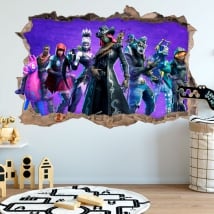 Autocollants en vinyle fortnite 3d