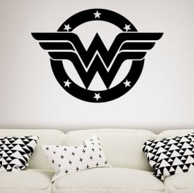 Vinyle d&eacute;coratif et des autocollants silhouette wonder woman