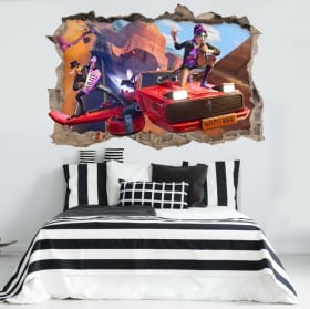 Vinyle d&eacute;coratif 3d jeu vid&eacute;o fortnite coupe du monde