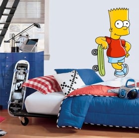 Vinyle décoratif et des autocollants bart simpson
