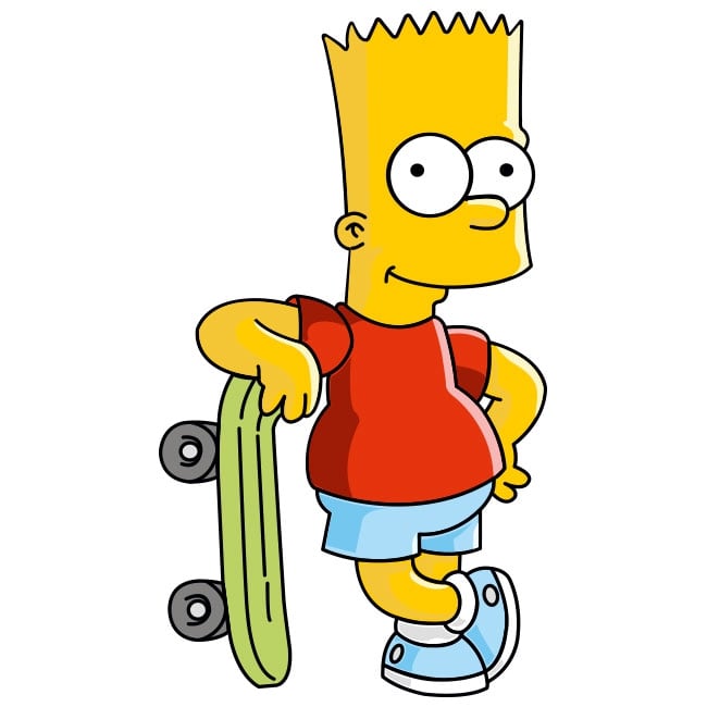 🥇 Vinyle décoratif et des autocollants bart simpson 🥇