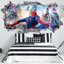 Vinyls les murs spiderman 3d