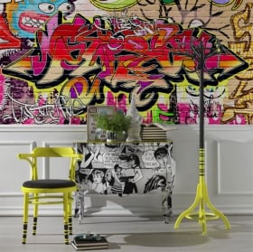 Peintures murales de vinyle graffiti
