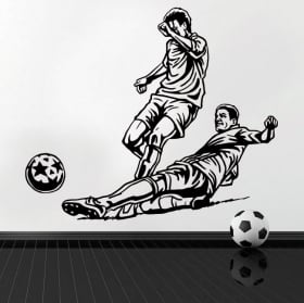 Vinyle d&eacute;coratif et autocollants joueur de football