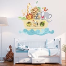 Vinyle et autocollants pour enfants ou bébés l'arche de noé