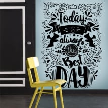 Vinyle décoratif phrases de motivation en anglais