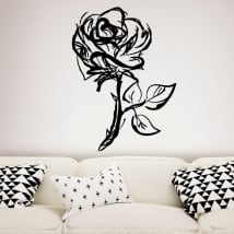 Vinyle décoratif rose coup