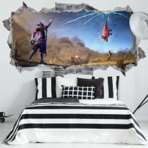 Vinyles les murs star walker fortnite 3d