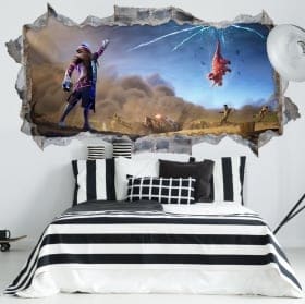 Vinyles les murs star walker fortnite 3d