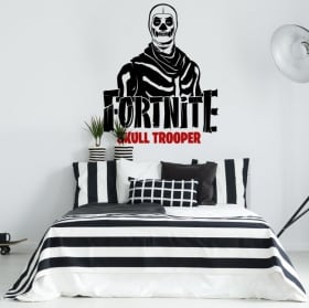 Vinyle et autocollants fortnite skull trooper