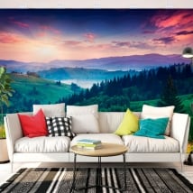 Papiers peints lever du soleil montagnes carpates ukraine