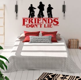 Vinyle et autocollants stranger things friends don't lie
