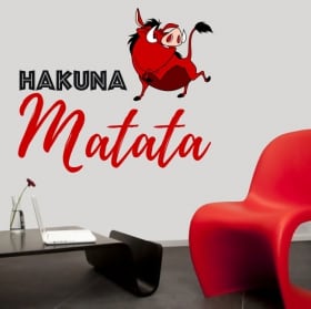 Vinyle et autocollants phrase hakuna matata
