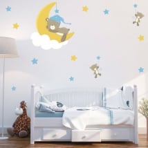 Vinyle et autocollants pour enfants ou bébés ours doux rêves
