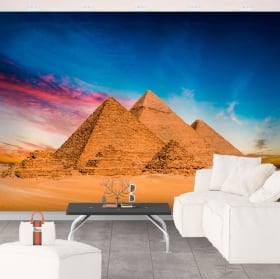 Papier peint vinyle des pyramides de gizeh