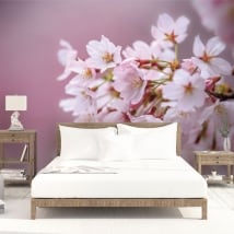 Papiers peints en vinyle fleur de cerisier japonais
