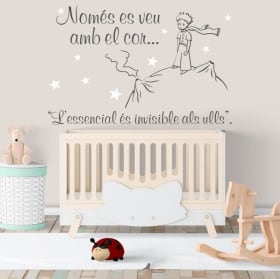 Vinyles et autocollants pour enfants le petit prince en catalan