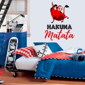 Vinyle d&eacute;coratif et autocollants phrases hakuna matata