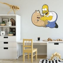 Vinyle et autocollants homer simpson