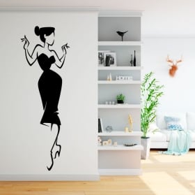 Vinyle adhésif silhouette de femme