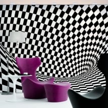 Papiers peints en vinyle effet optique
