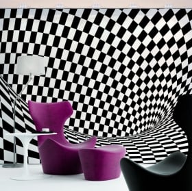 Papiers peints en vinyle effet optique